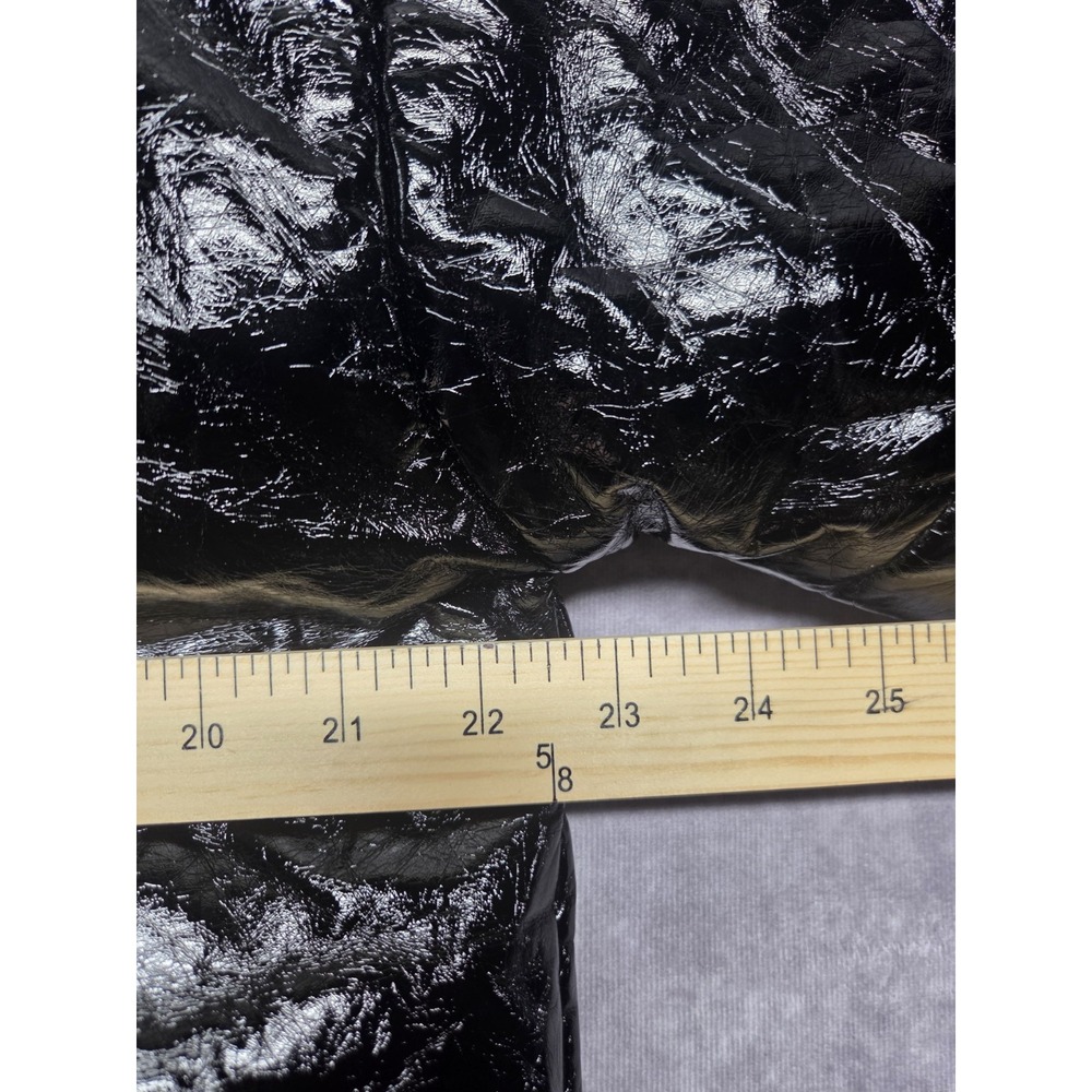 Forever 21 Mid Length High Shine Puffer Size Small Y2K Metallic Quilted Jacket - Picture 9 of 10